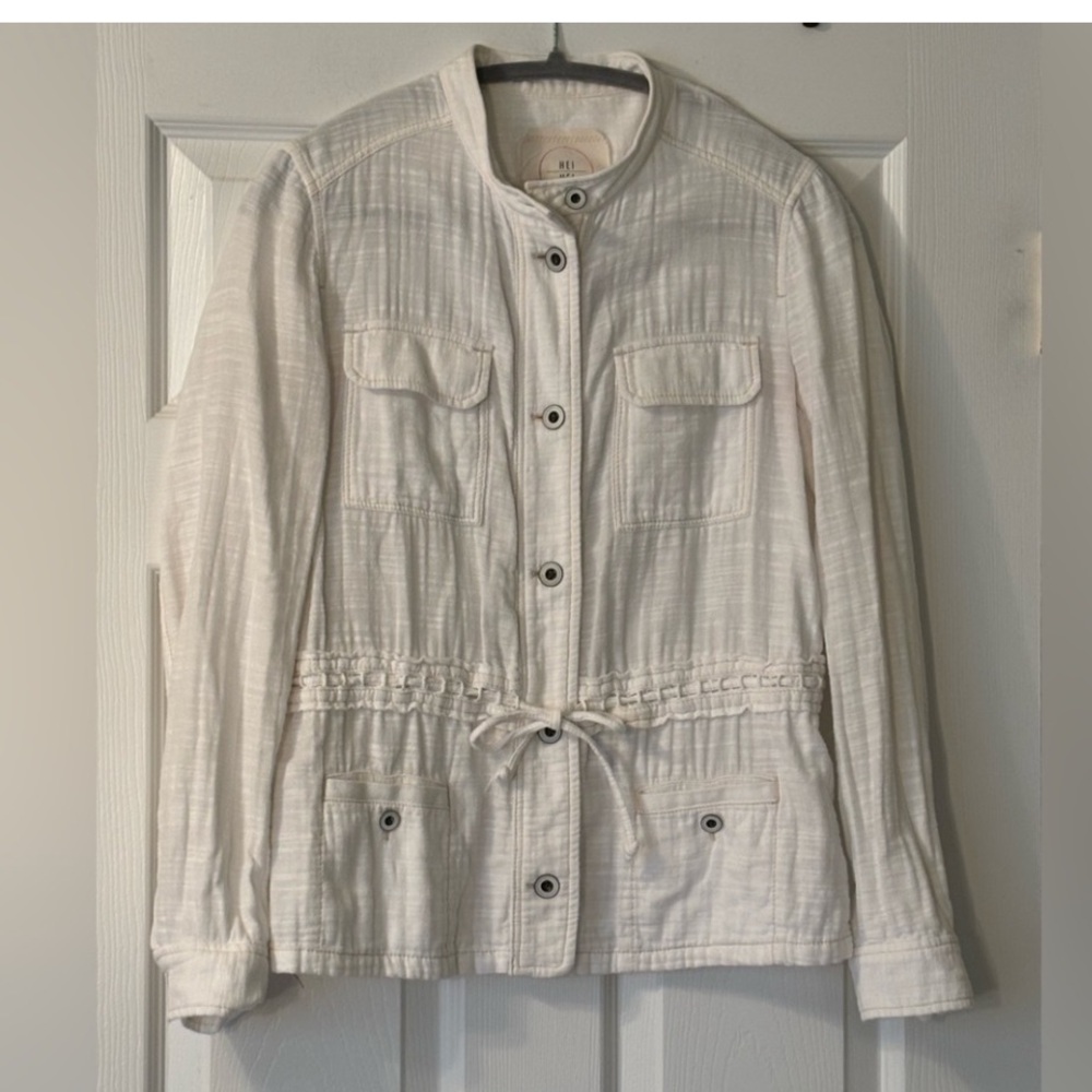 Anthropologie Hei Hei Breakaway Lightweight Cotton Utility Jacket Size S EUC